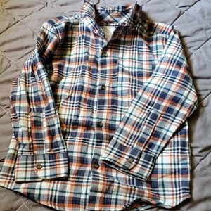 CARTER'S Plaid Toddler Button Up